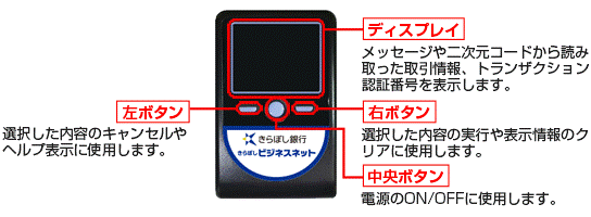専用端末表面
