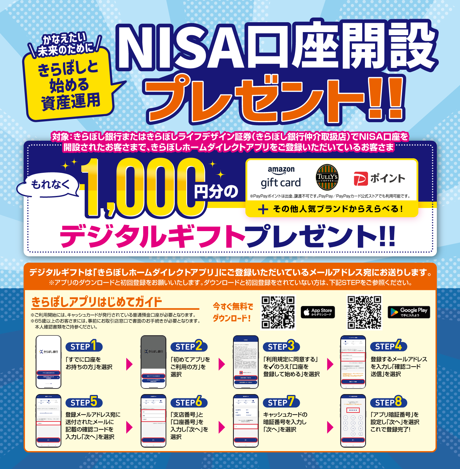 NISA口座開設プレゼント