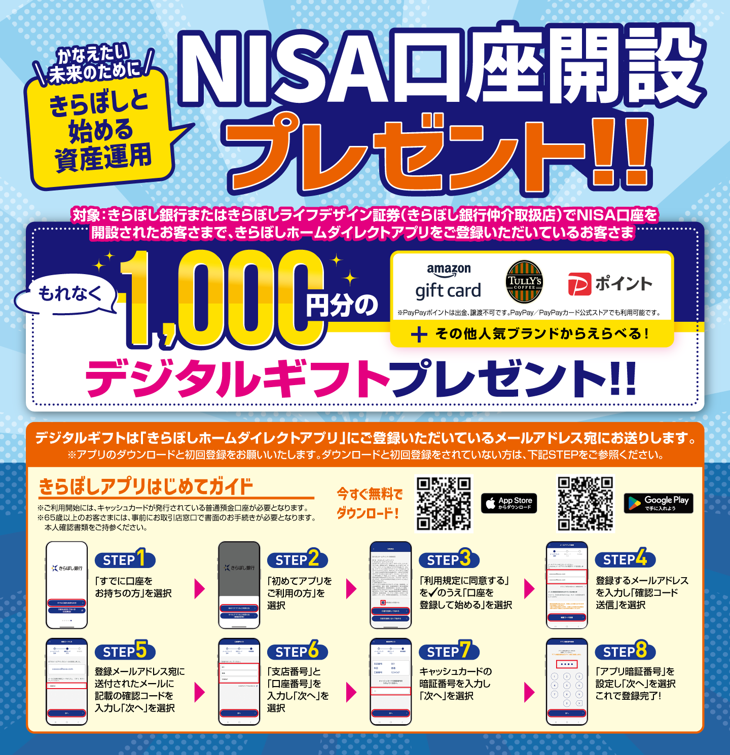 NISA口座開設プレゼント